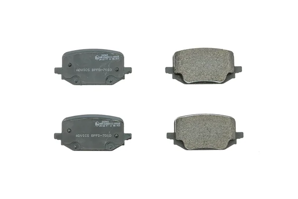 Sada brzdových destiček, kotoučová brzda